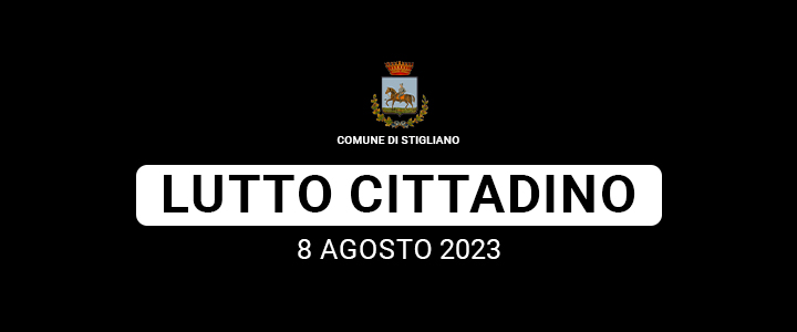Lutto Cittadino – DECRETO N. 7 DEL 07/08/2023